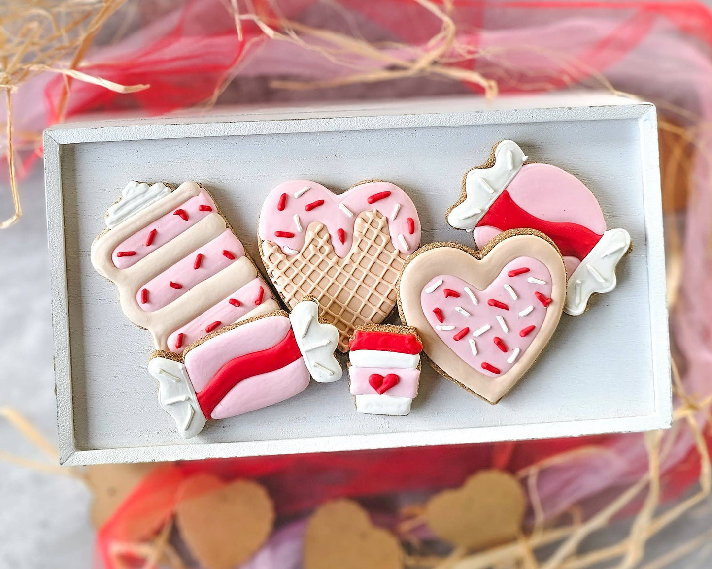 Butters Barkery & Pawtisserie - Fat Valentine Candy Dog Cookie
