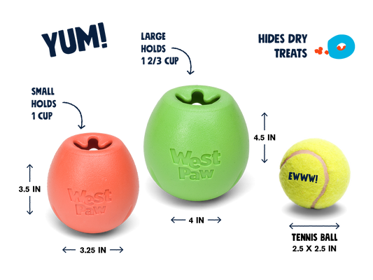 West Paw Rumbl® Treat Toy