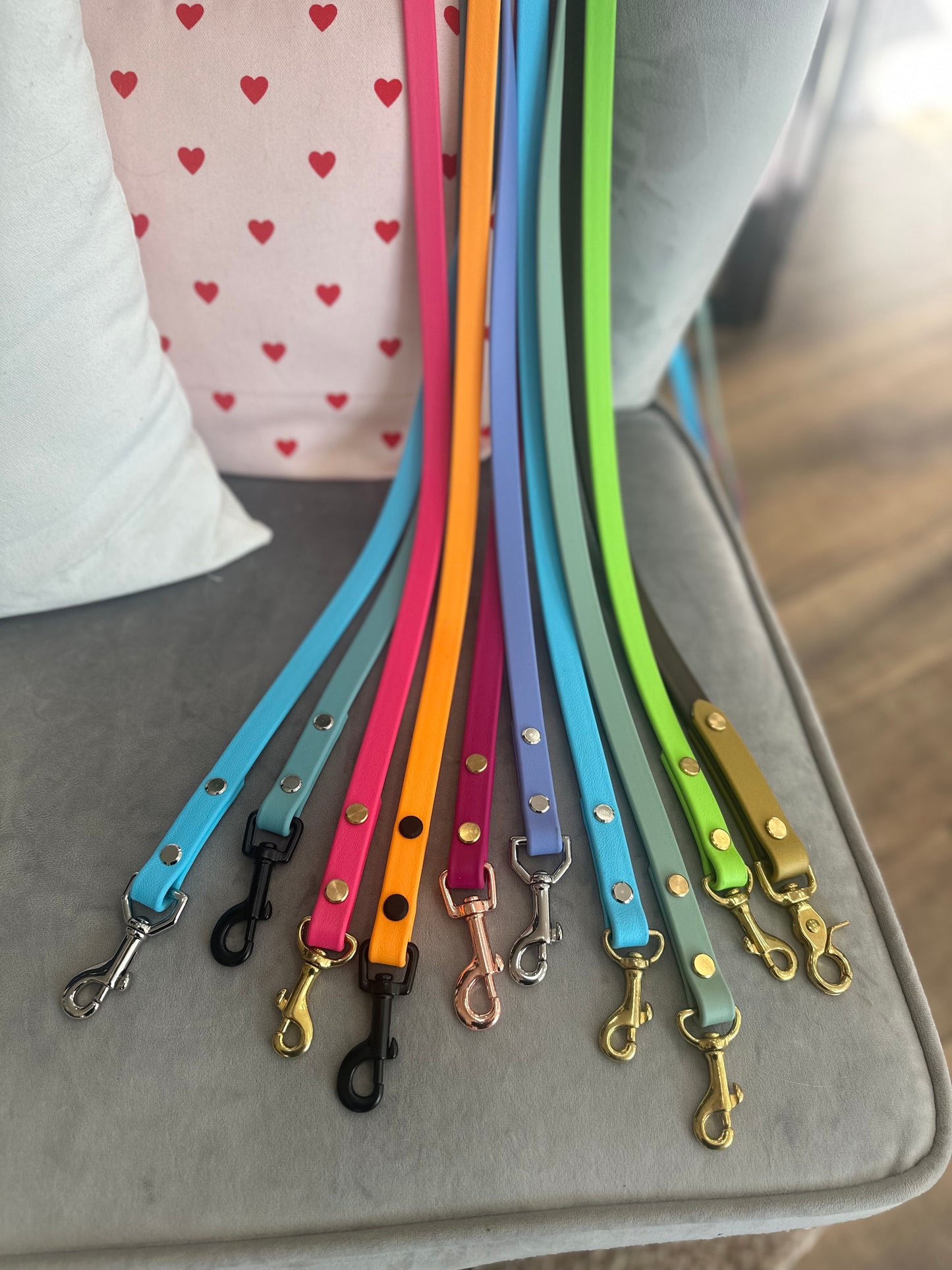 Pre-Made Biothane® Leashes - 6 Feet (5/8" Wide)