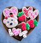 Butters Barkery & Pawtisserie - Bear Bug Valentine Dog Cookie
