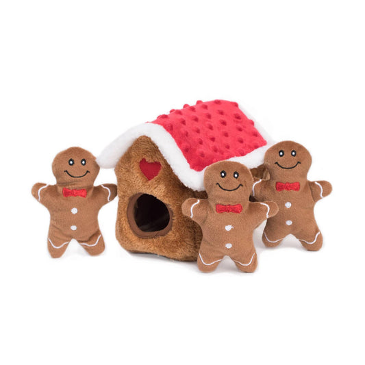ZippyPaws Burrow Gingerbread House
