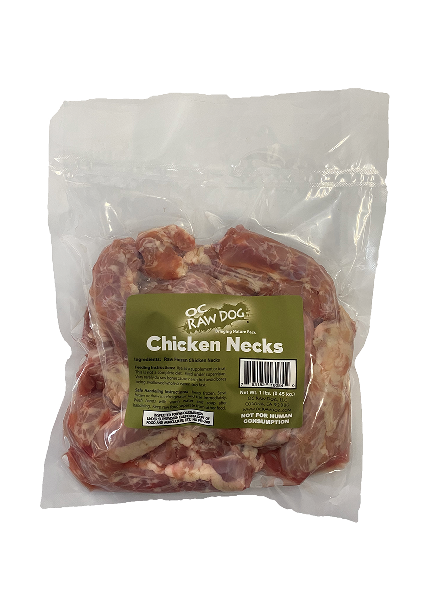 OC Raw Frozen Chicken Necks 1 lb.