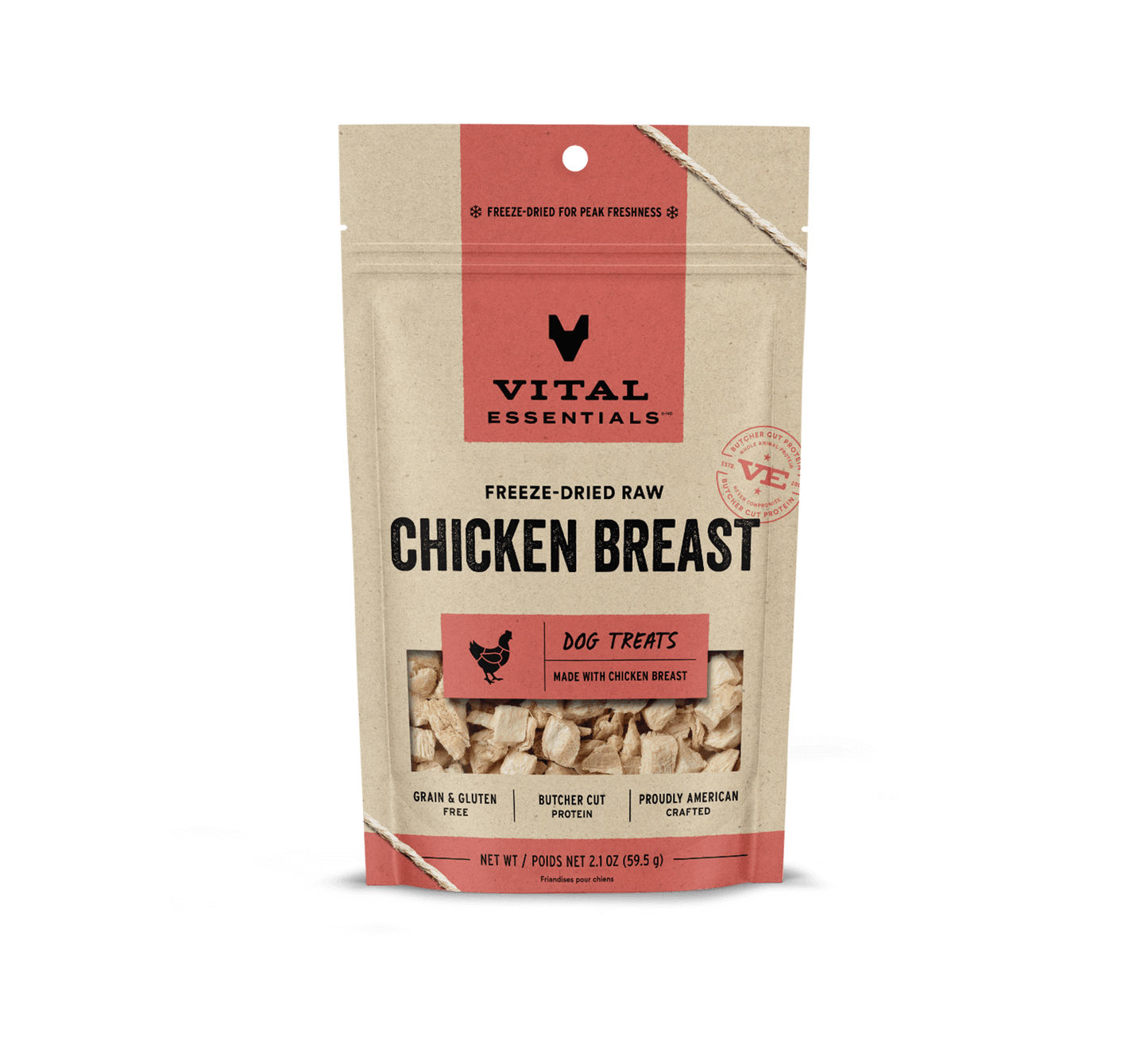 Vital Essentials Chicken Breast FD Dog Treats 2.1 oz
