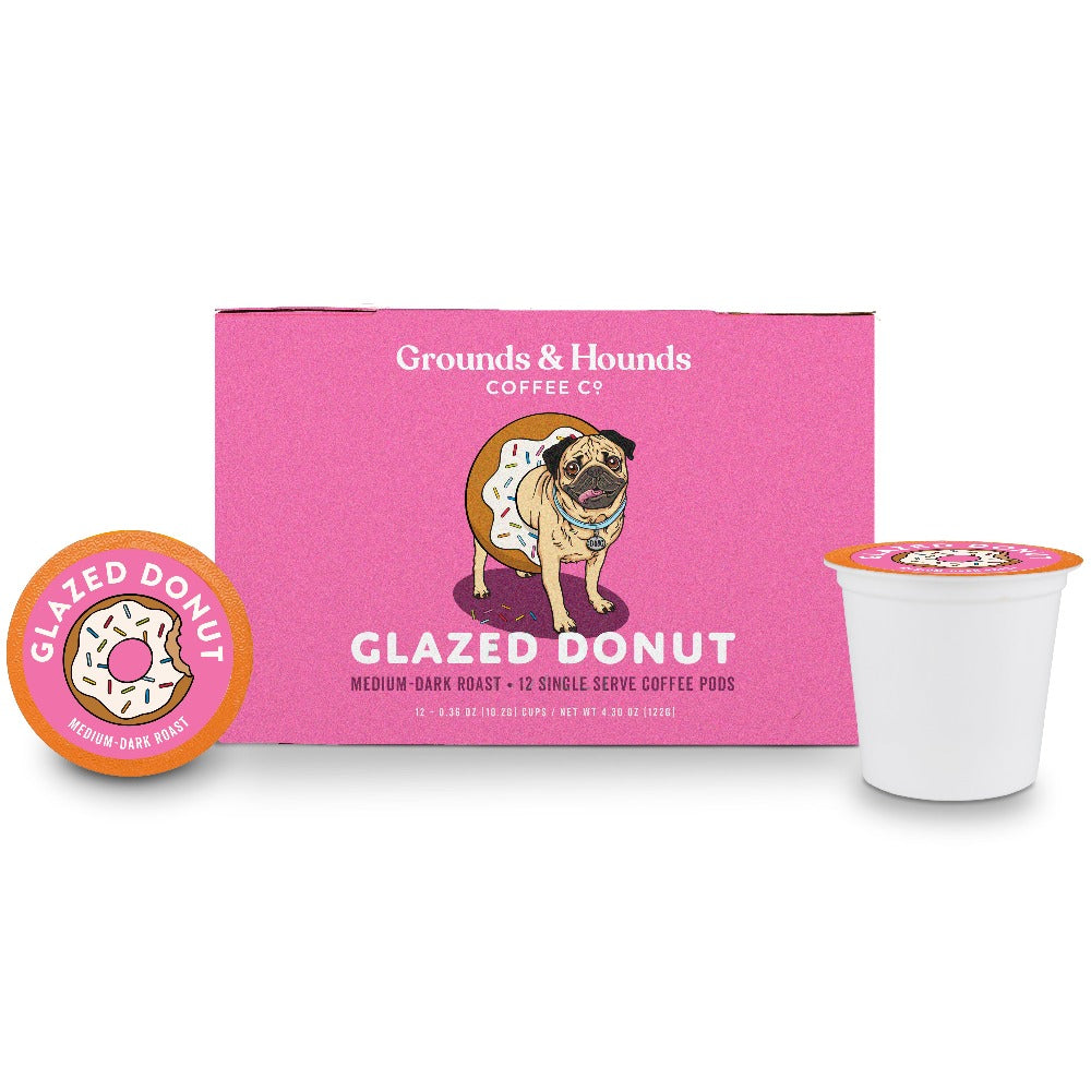 Grounds & Hounds Glazed Donut Single Serve Pods