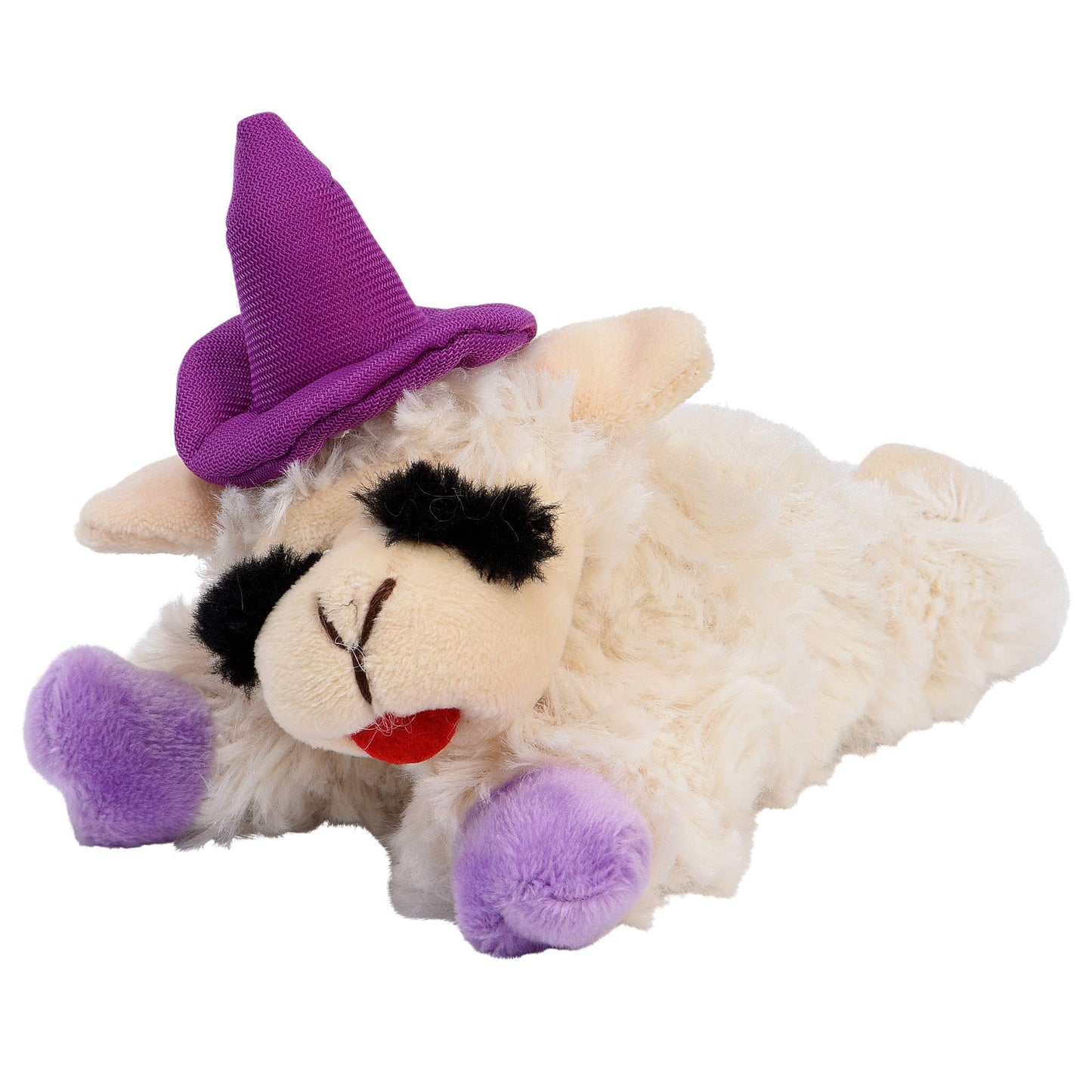 Multipet Halloween Lamb Chop 6.5 w/Purple Hat & Paws
